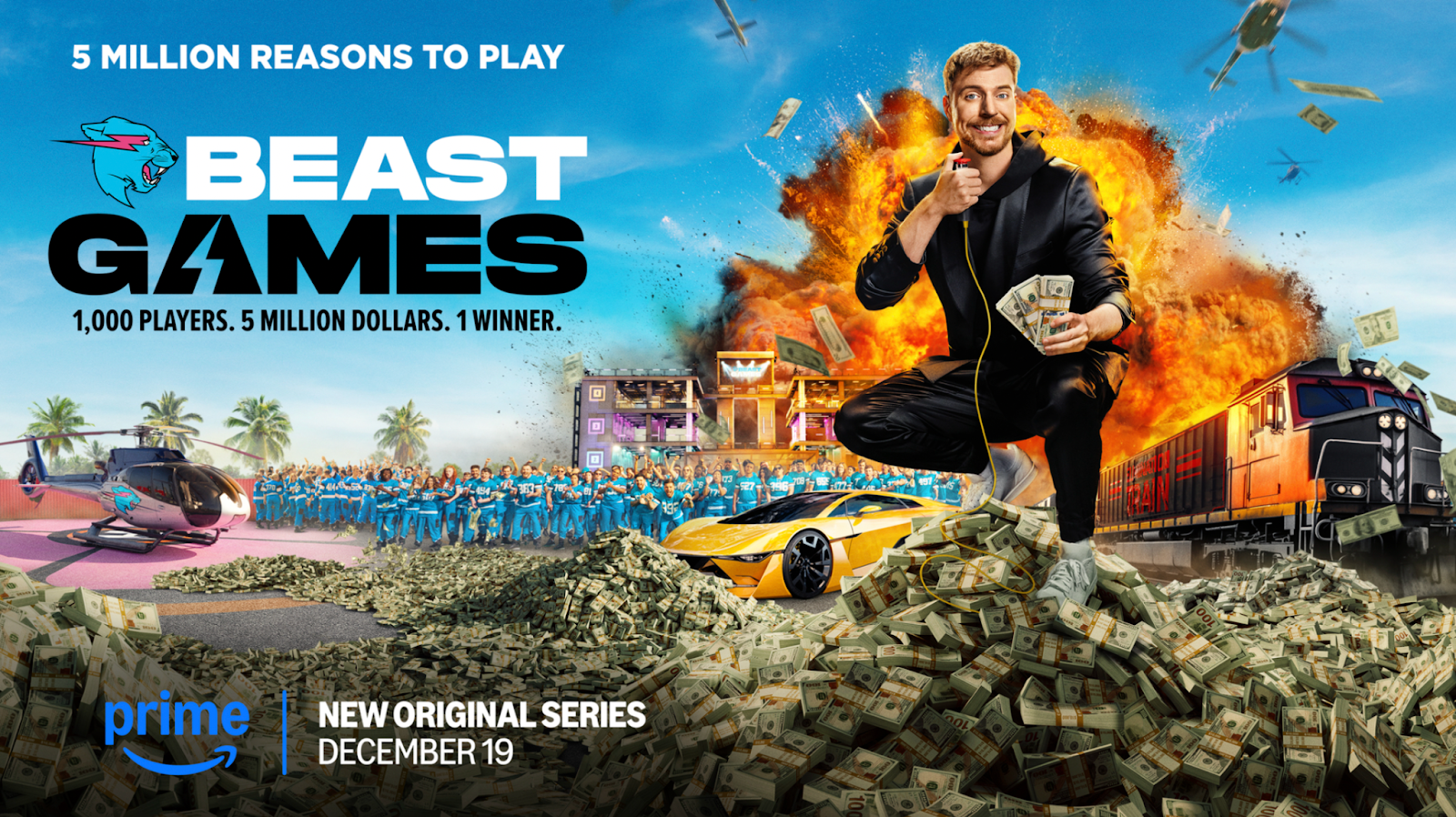 Prime Video Releases the First-Look Teaser for Beast Games Competition Series - stars December 19