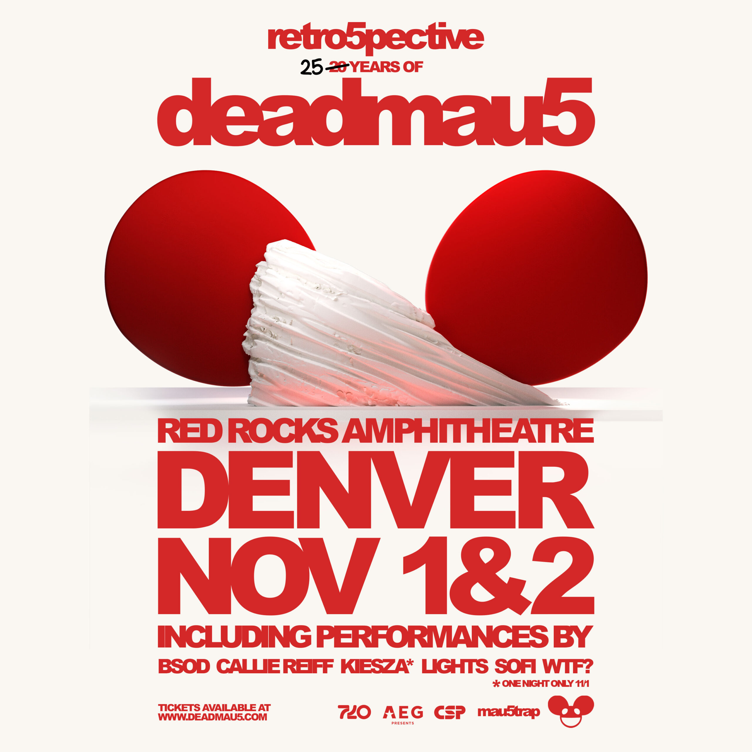 deadmau5 Announces Special Guests For Red Rocks Nov. 1 & 2