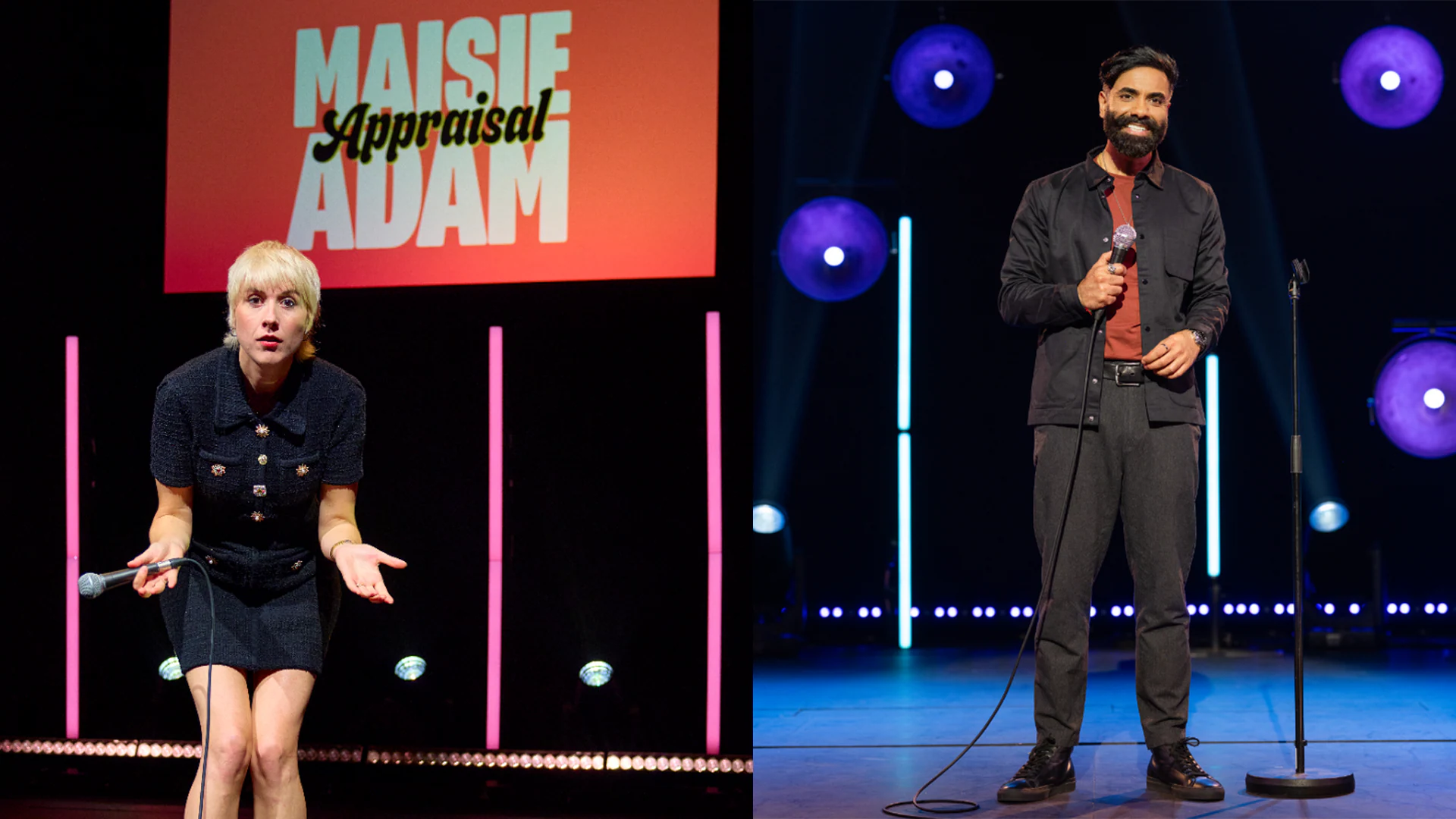 ‘Maisie Adam: Appraisal’ and ‘Paul Chowdhry: Family Friendly Comedian’  premiere this December