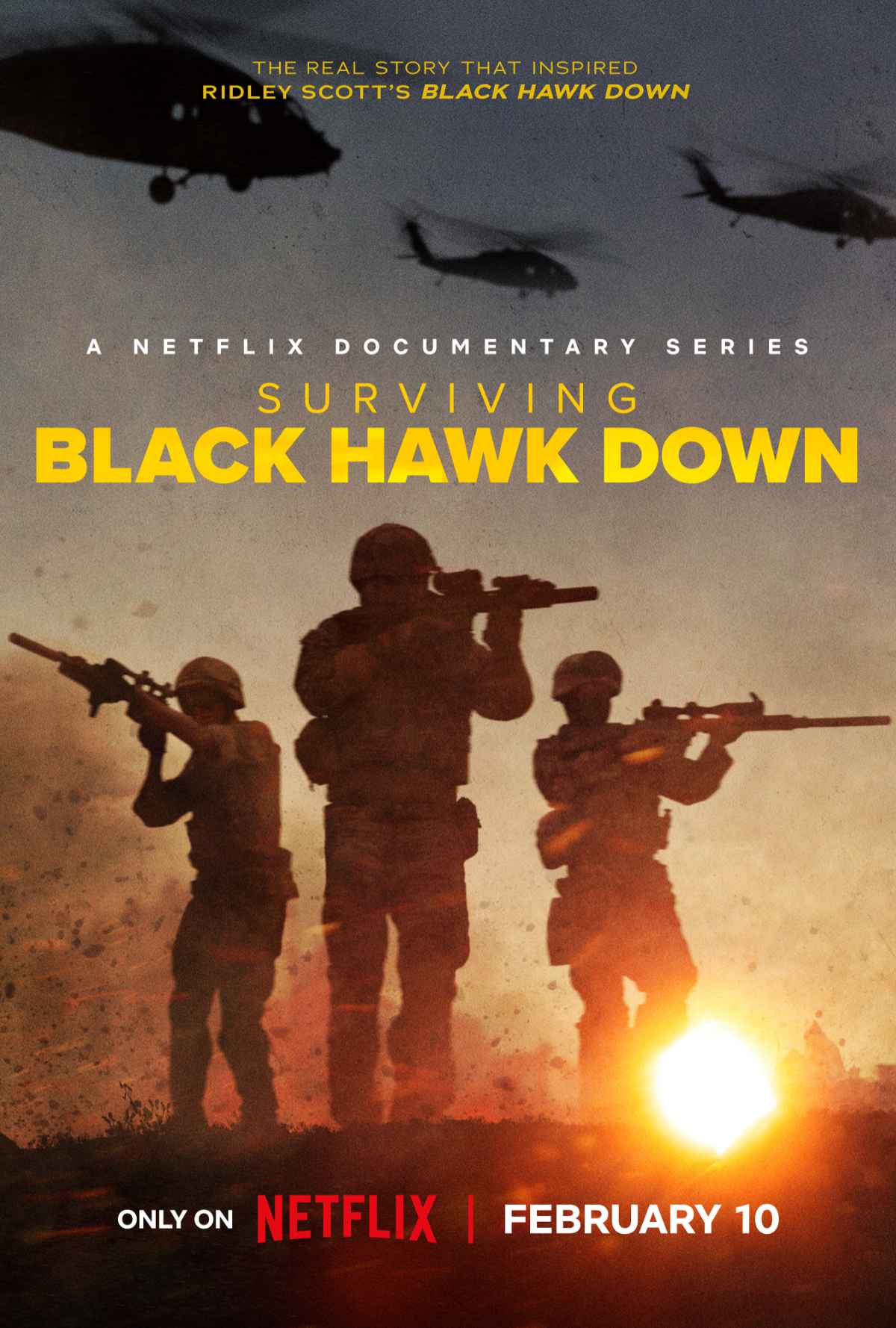 Netflix releases the official trailer for "Surviving Black Hawk Down" - stream from February 10