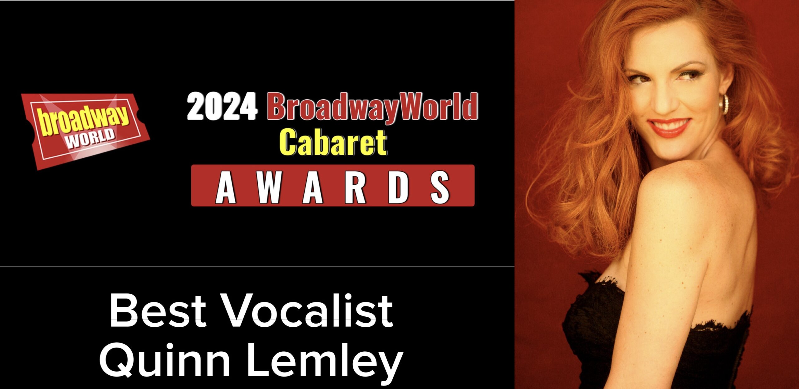 Singer Quinn Lemley Voted Best Vocalist For 2024 BroadwayWorld Cabaret Awards