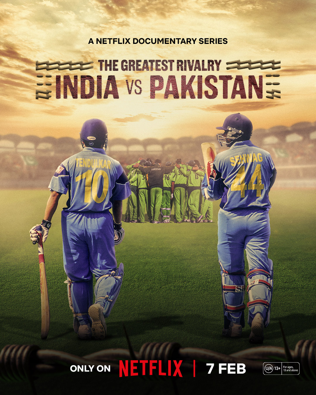 The Greatest Rivalry: India vs Pakistan" - stream on Netflix from February 7